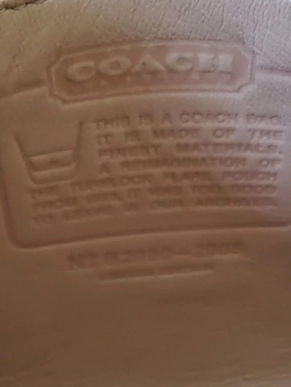 Coach Turnlock Pouch Part of the Coach Originals 2905